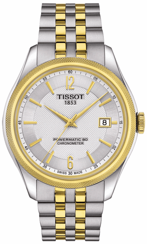 Tissot Ballade Powermatic 80 Chronometer Silver Dial Two Tone Steel Strap Watch For Men - T108.408.22.037.00