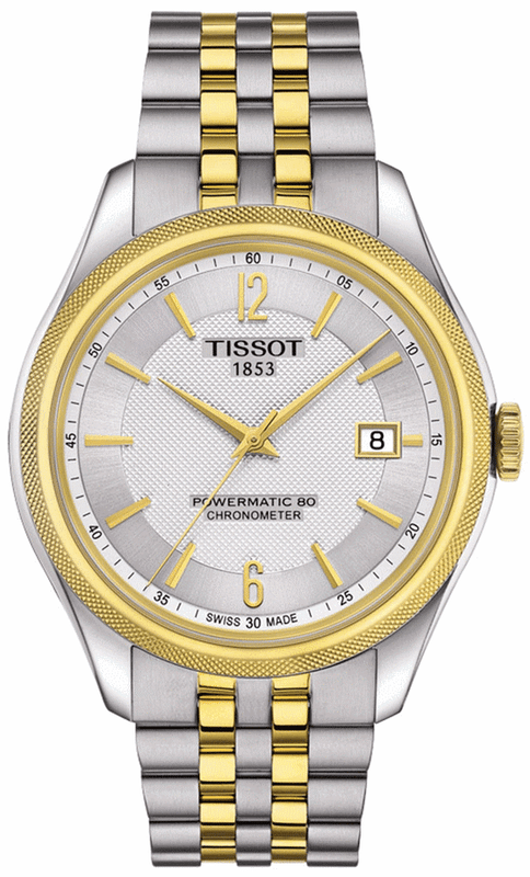 Tissot Ballade Powermatic 80 Chronometer Silver Dial Two Tone Steel Strap Watch For Men - T108.408.22.037.00