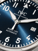 IWC Pilot's Mark XVIII Le Petit Prince Blue Dial Brown Leather Strap Watch for Men - IW327004 Buy Now By IWC