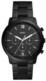 Fossil Neutra Chronograph Black Dial Black Steel Strap Watch for Men - FS5474 Buy Now By Fossil