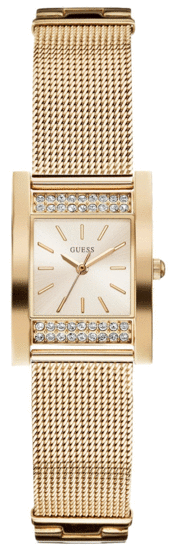 Guess Nouveau Diamonds Gold Dial Gold Mesh Bracelet Watch for Women - W0127L2 Buy Now By Guess