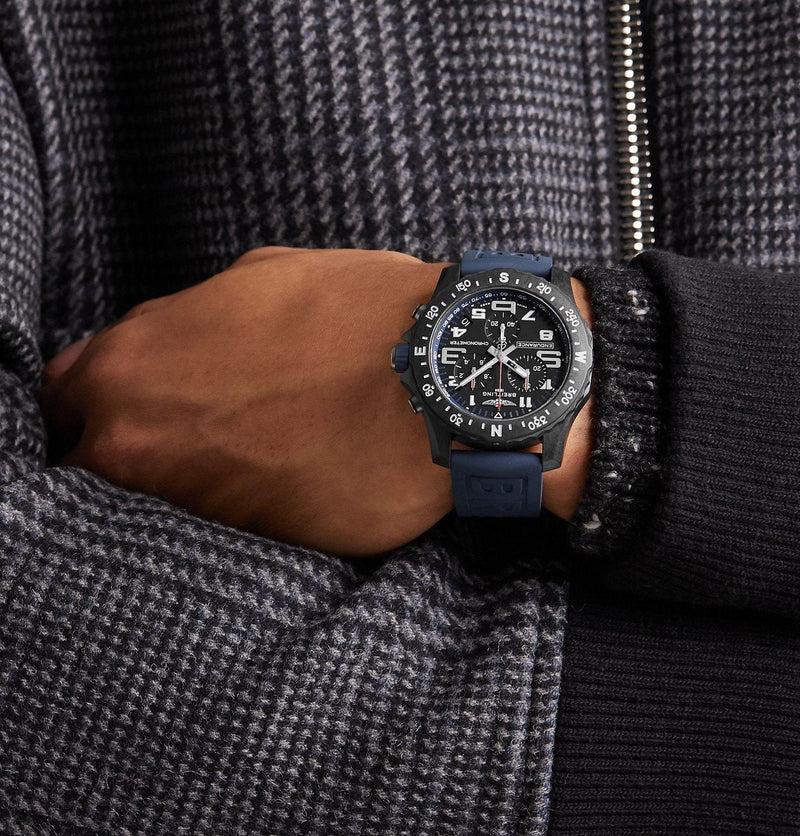 Breitling Endurance Pro Black Dial Blue Rubber Strap Watch for Men - X82310D51B1S1 Buy Now By Breitling