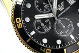 Emporio Armani Chronograph Black Dial Gold Steel Strap Watch For Men - AR5857 Buy Now By Emporio Armani