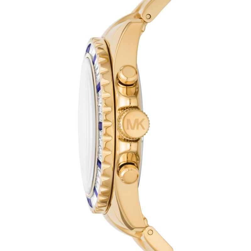 Michael Kors Everest Chronograph Blue Dial Gold Steel Strap Watch for Women - MK5754 Buy Now By Michael Kors