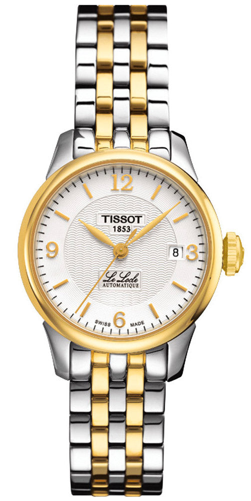 Tissot Le Locle Automatic Small Lady White Dial Two Tone Steel Strap Watch For Women - T41.2.183.34 Buy Now By Tissot