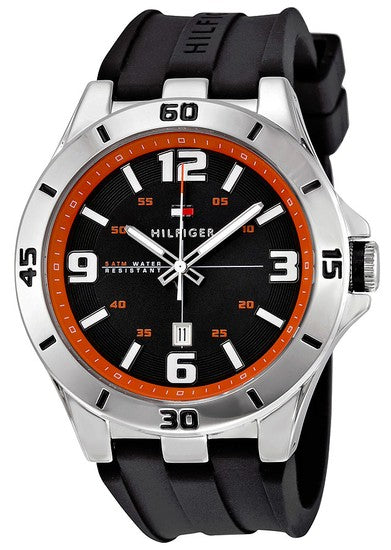 Tommy Hilfiger Drew Black Dial Black Rubber Strap Watch for Men - 1791064 Buy Now By Tommy Hilfiger