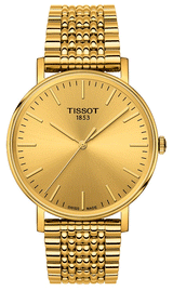 Tissot T Classic Everytime Medium Gold Dial Gold Mesh Bracelet Watch For Men - T109.410.33.021.00 Buy Now By Tissot