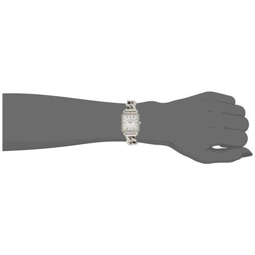 Shop Guess Vanity Diamonds White Dial Silver Steel Strap Watch for Women - W1030L1 in USA
