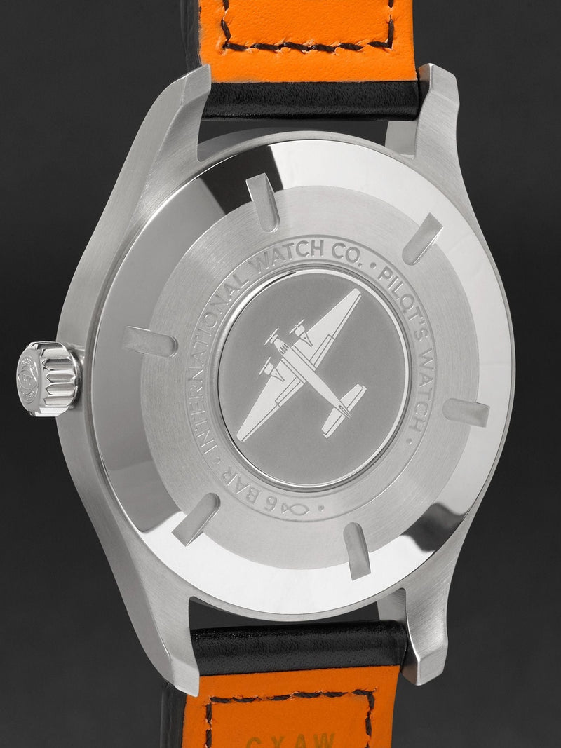 IWC Pilot's Watch Mark XVIII White Dial Black Leather Strap Watch for Men - IW327002 Buy Now By IWC