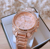 Michael Kors Blair Rose Gold Dial Rose Gold Steel Strap Watch for Women - MK5263 Buy Now By Michael Kors