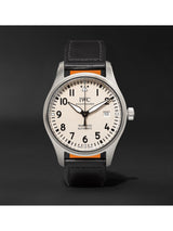 IWC Pilot's Watch Mark XVIII White Dial Black Leather Strap Watch for Men - IW327002 Buy Now By IWC