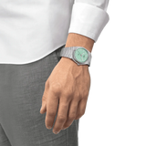 Tissot PRX Quartz Light Green Dial Silver Steel Strap Watch for Men - T137.410.11.091.01 Buy Now By Tissot