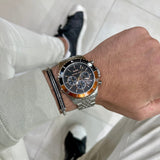 Michael Kors Bayville Chronograph Black Dial Silver Steel Strap Watch For Men - MK8725 Buy Now By Michael Kors
