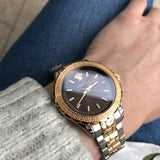 Versace Hellenyium Brown Dial Two Tone Steel Strap Watch for Women - V12040015 Buy Now By Versace