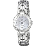 Shop Tag Heuer Link Diamonds Mother of Pearl Dial Silver Steel Strap Watch for Women - WAT1411.BA0954 in USA