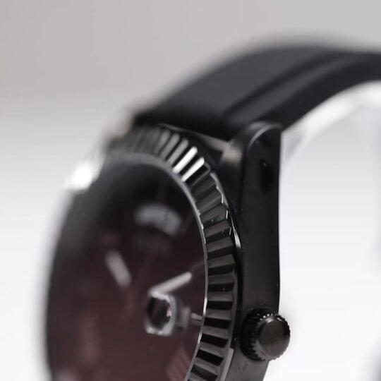 Guess Connoisseur Black Dial Black Silicone Strap Watch For Men - GW0335G1 Buy Now By Guess