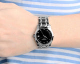 Tissot T Trend Couturier Lady Black Dial Silver Steel Strap Watch For Women - T035.210.11.051.00 Buy Now By Tissot