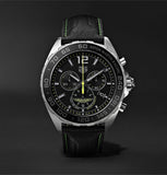 Tag Heuer Formula 1 Aston Martin Black Dial Black Leather Strap Watch for Men - CAZ101P.FC8245