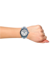 Guess Luna Diamonds White Dial White Rubber Strap Watch for Women - W0653L2 Buy Now By Guess