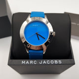 Marc Jacobs Blade Blue Dial Blue Leather Strap Watch for Women - MBM1202 Buy Now By Marc Jacobs