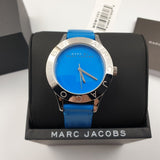 Marc Jacobs Blade Blue Dial Blue Leather Strap Watch for Women - MBM1202 Buy Now By Marc Jacobs