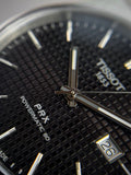 Tissot PRX Powermatic 80 Black Dial Black Leather Strap Watch for Men - T137.407.16.051.00