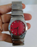 Marc Jacobs Classic Red Dial Silver Steel Strap Watch for Women - MBM3031 Buy Now By Marc Jacobs