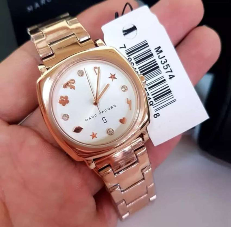 Marc Jacobs Mandy White Dial Rose Gold Steel Strap Watch for Women - MJ3574 Buy Now By Marc Jacobs