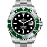 Shop Rolex Submariner Date Oyster Black Dial Oystersteel Silver Steel Strap Watch for Men - M126610LV-0002 in USA