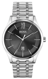 Hugo Boss Officer Black Dial Silver Steel Strap Watch for Men - 1513614 Buy Now By Hugo Boss