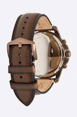 Fossil Grant Chronograph White Dial Brown Leather Strap Watch for Men - FS5344 Buy Now By Fossil