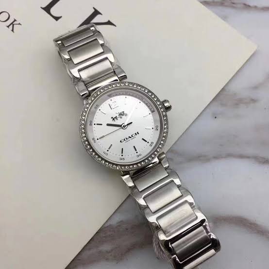 Coach Sports Crystals Silver Dial Silver Steel Strap Watch for Women - 14502194 Buy Now By Coach