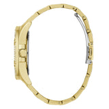 Shop Guess Queen Quartz Gold Dial Gold Steel Strap Watch For Women - GW0464L2 in USA