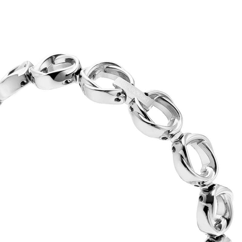 Shop Swarovski Crystal Flower Silver Dial Silver Steel Strap Watch for Women - 5547622 in USA