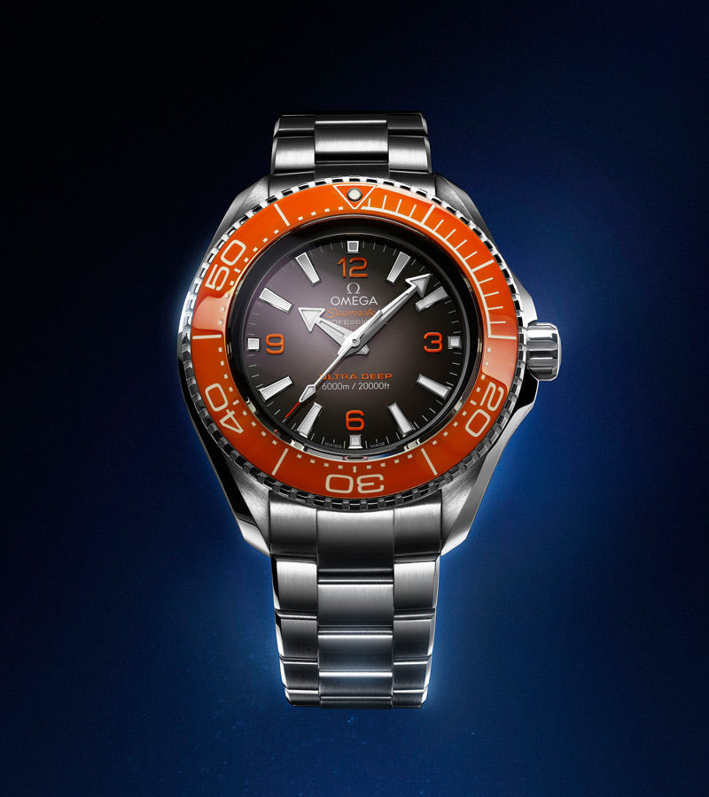 Shop Omega Seamaster Planet Ocean 6000M Co Axial Master Chronograph Black Dial Black Rubber Strap Watch for Men - 21532462106001 in USA