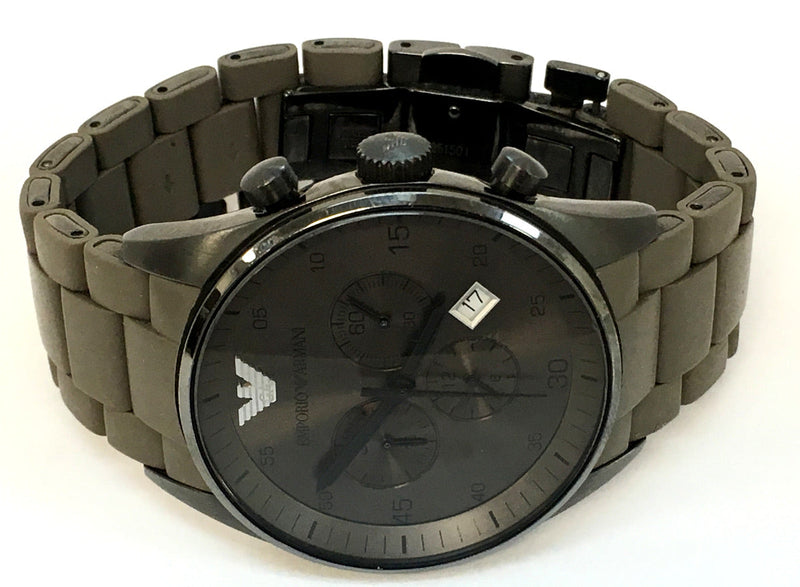 Emporio Armani Sportivo Chronograph Brown Dial Brown Steel Strap Watch For Men - AR5950 Buy Now By Emporio Armani