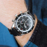 Hugo Boss Chronograph Black Dial Black Leather Strap Watch for Men - 1513864 Buy Now By Hugo Boss