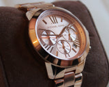 Michael Kors Runway Chronograph Rose Gold Dial Rose Gold Steel Strap Watch For Women - MK5778 Buy Now By Michael Kors