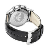 Emporio Armani Renato Chronograph Black Dial Black Leather Strap Watch For Men - AR2447 Buy Now By Emporio Armani