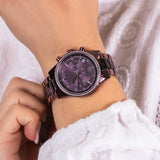 Michael Kors Ritz Chronograph Purple Dial Purple Steel Strap Watch For Women - MK6720 Buy Now By Michael Kors