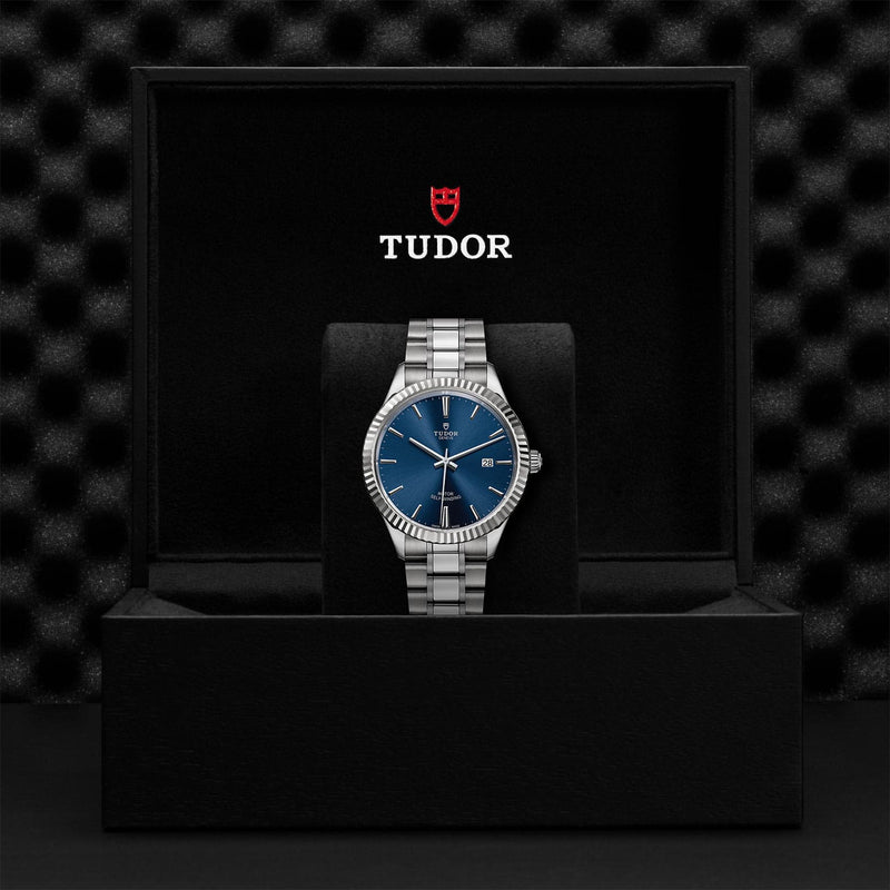 Tudor Style Automatic Blue Dial Silver Steel Strap Watch for Men - M12710-0013 Buy Now By Tudor