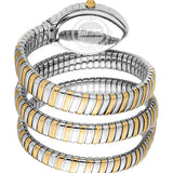 Just Cavalli Specchio Green Dial Two Tone Steel Strap Watch for Women - JC1L323M0055