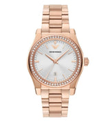 Emporio Armani Federica Analog Mother of Pearl Dial Rose Gold Steel Strap Watch for Women - AR11558 Buy Now By Emporio Armani