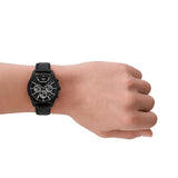 Emporio Armani Antonio Chronograph Black Dial Black Leather Strap Watch for Men - AR11583 Buy Now By Emporio Armani