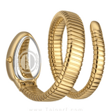 Just Cavalli Glam Evo 4 Green Dial Gold Steel Strap Watch for Women - JC1L229M0035