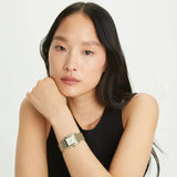 Tory Burch Eleanor White Dial Silver Steel Strap Watch for Women - TBW1069