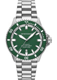 Emporio Armani Sea Explorer Green Dial Silver Steel Strap Watch for Men - AR60088