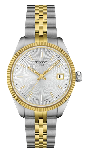 Tissot Ballade Quartz Silver Dial Two Tone Steel Strap Watch for Women - T156.210.22.031.00