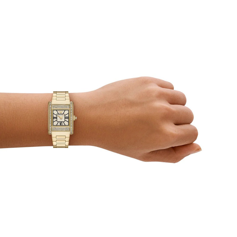 Emporio Armani Genni Crystals Gold Dial Gold Steel Strap Watch for Women - AR11663 Buy Now By Emporio Armani