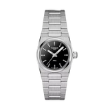Tissot PRX Quartz Diamonds Black Dial Silver Steel Strap Watch for Women - T137.010.11.056.00